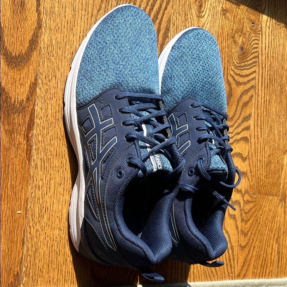 ASICS Women's Navy and Blue Athletic Shoes